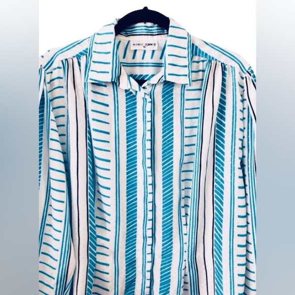 VTG Alfred Dunner Print Button Down Blouse Size 40 (L) - Picture 4 of 15